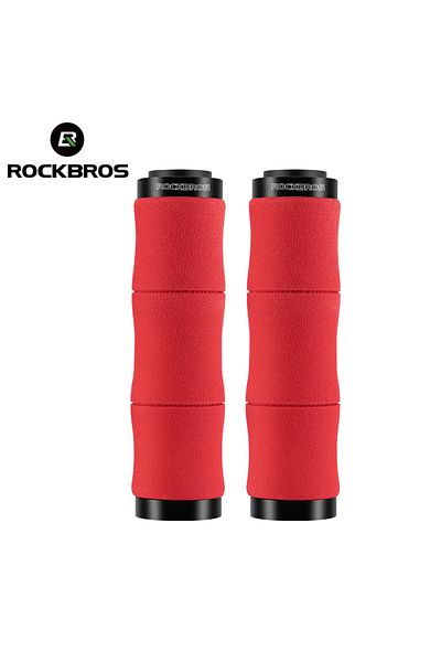Choice 40720005003 ROCKBROS Bicycle Grips Bamboo Joint Bike Handlebar Grips With Dust Plug Soft Shockproof