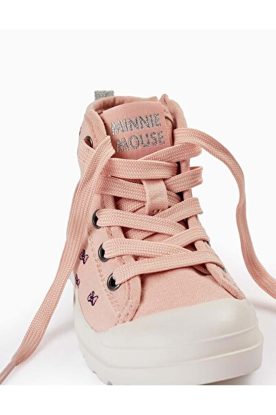 Ziddy High-top Sneakers for Baby Girls 'Minnie', Pink/White/Silver