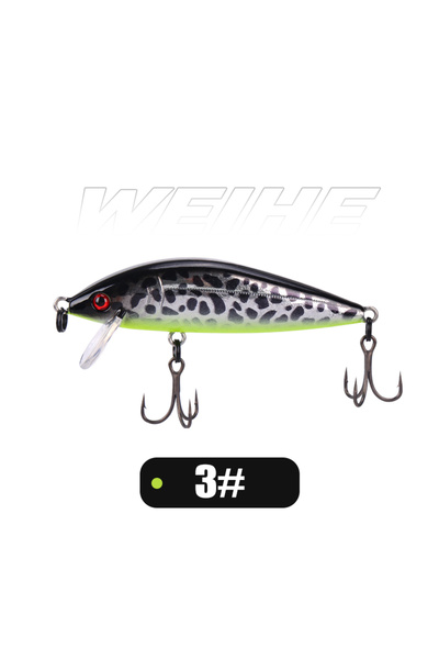 Choice 7.5 سم 9.7 جرام 3 WEIHE Sinking Mino A 7.5 سم 9.7 جرام طُعم صلب بخطاف ...
