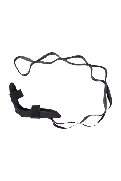 Choice شريط مرن أسود للياقة البدنية مفتوح الظهر للاسترخاء العضلي وتمارين اليو...