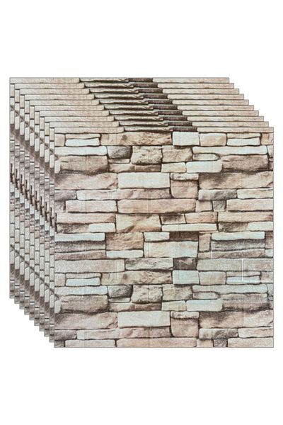 NEXTLY Set 30 x tapet autoadeziv 3D NEXTLY pentru perete sau tavan,15.9 mp, 70x77 cm, cod 7