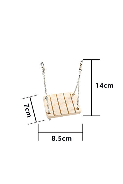 Choice 7 ألعاب دوارة لطيفة للهامستر، دمبل خشبي طبيعي من الصنوبر، دراجة أحادية العجلة، جرس، ألعاب مضغ، طائر، أرنب، غينيا.