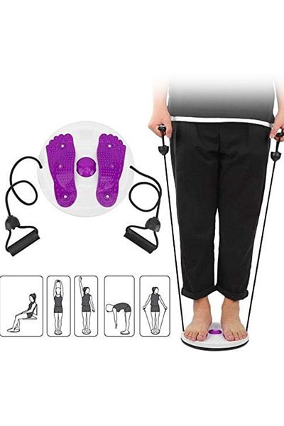 JONGO Multifunctional Waist Twisting Disc – Body Twister Board with Handles for Abs & Core Training