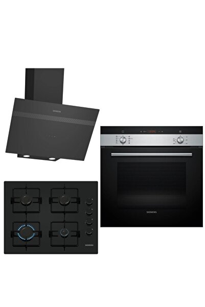 Siemens Ankastre Siyah Ankastre Set 177 (HB134FES3T-EO6C6PP30O-LC64KPJ60T)