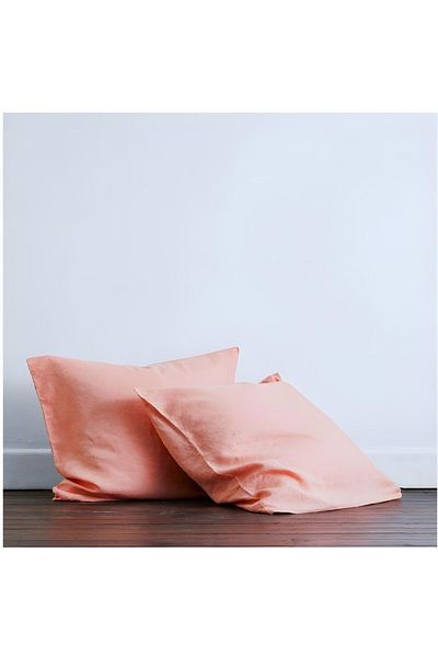 Kotonia Home Set de 2 fețe de pernă, 100% bumbac, culoare Olandina, dimensiune 50x70 cm, somon