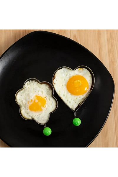 Choice 5pcs Stainless Steel Eggs Rings Mold With Handle,round Non-stick Pancake Omelette Mold For Griddl...