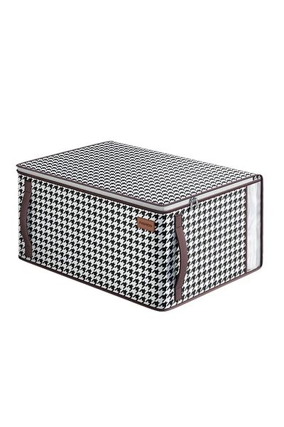 Choice 60x45x25cm black and white Thickened Non-woven Quilt Storage Bag For Household High-capacity Clothin