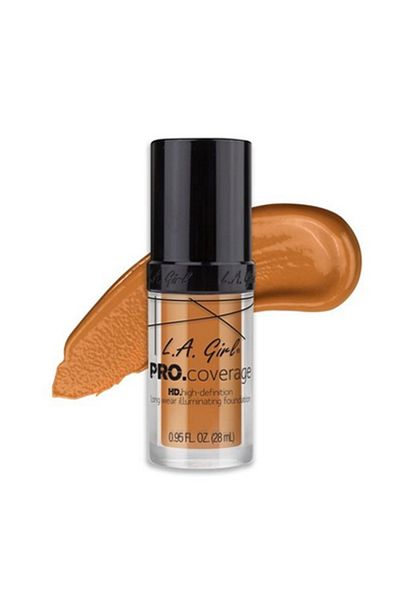 L.A. Girl L.A. Resistant Foundation Girl Pro Coverage HD Illuminating Foundation Warm Beige, 28ml