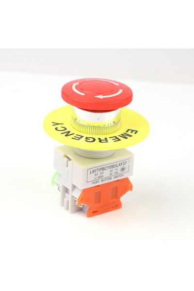 Choice Red Mushroom Cap 1no 1nc Dpst Emergency Stop Push Button Switch Ac 660v 10a Switch Equipment Lift...