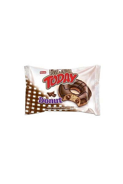 Elvan Today Donut - 35 Gr. 24 Pieces Cake Cocoa (1 Box)