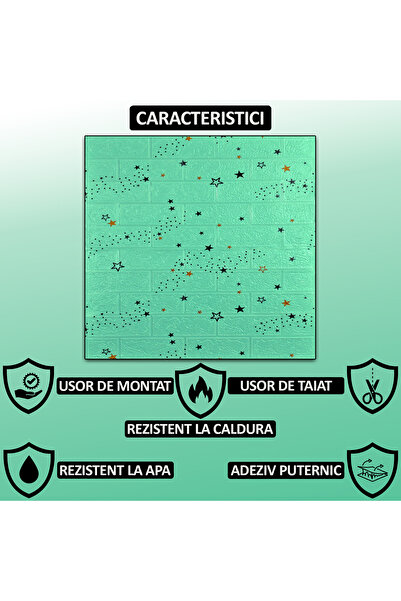 NEXTLY Σετ 40 αυτοκόλλητων ταπετσαριών 3D, με σχέδιο τούβλου, για τοίχο ή οροφή, αδιάβροχες