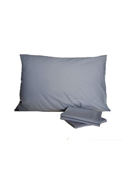 Kotonia Home Set Of 2 Pillowcases, 100% Cotton, Olandina Color, Size 50x70 Cm, Gray