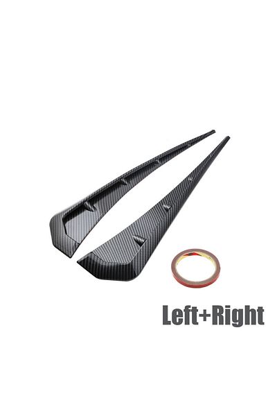 Choice Carbon Fiber Look Pair Car Universal Side Fender Air Flow Wing Vent Cover Car Body Marker Moldings T
