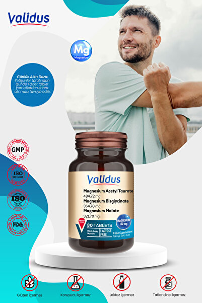 Validus Eklem Destek Seti - Glucosamine - Silicium - Magnezyum - D3 K2 - Calcium