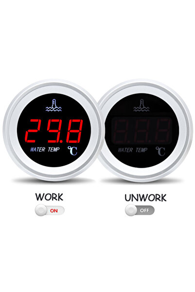 Choice AD 12V مقياس درجة حرارة الماء الرقمي العالمي الإلكتروني LED 120 درجة مئوية مع 10 مم درجة حرارة الماء ...