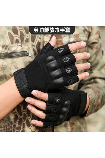 Choice Black One Size Half Finger Men's Gloves Outdoor Military Tactical Gloves Sports Shooting Hunting Air