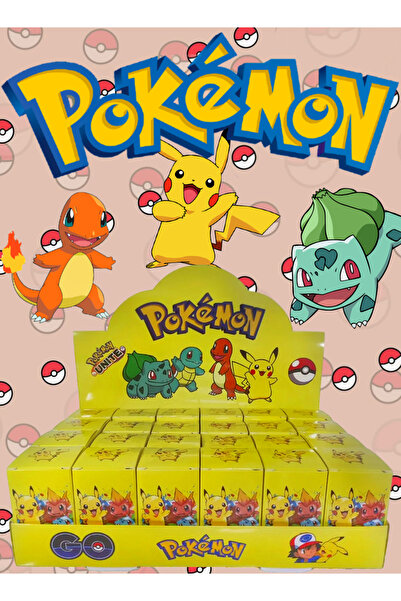 Besify Pokemon Pikaçu Sürpriz Hediye Kutusu 1 Adet Pokemon Figür Anahtarlık O...