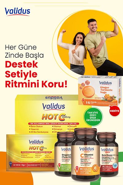 Validus Immun Set - Hot Vitamin C - Oregano Oil - Immun Beta Glucan
