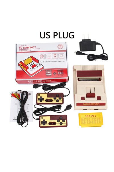 Choice US PLUG New 8 Bit Retro Classic AV Out TV Video Game Console Family Handheld Game Players For FC Gam