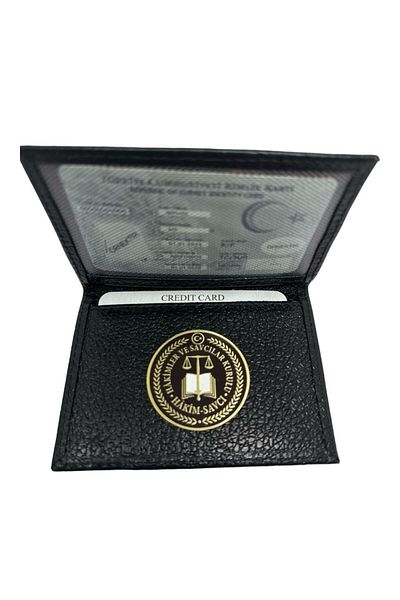 Trendcüzdan Judges And Proscriptors Board ID Card Holder Genuine Leather