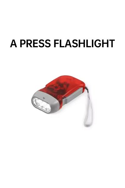 Choice Red-1pack Led Hand Pressed Eco-friendly Flashlight, Portable Camping Light, Mini Hand Pressed Genera