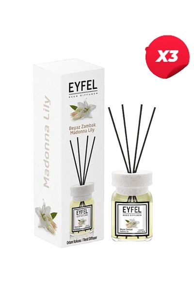 Eyfel Madonna Lily aroma room air freshener with sticks, 120ml X3
