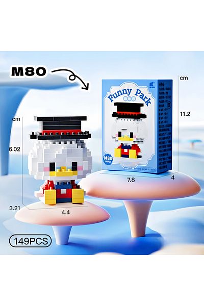 DEK Bri̇cks varyemez uncle (scrooge mcduck) new style premium series building blocks hobby collection