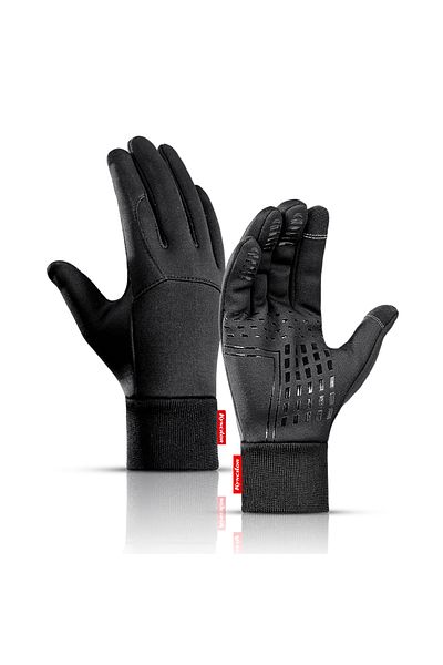 Choice Xl A0079-bk Winter Gloves Men Cycling Bike Women Thermal Fleece Cold Wind Waterproof Touch Screen Bi