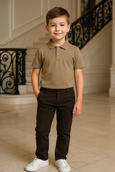 Mcrkids Σχολικό μπλουζάκι με κοντομάνικο γιακά Polo