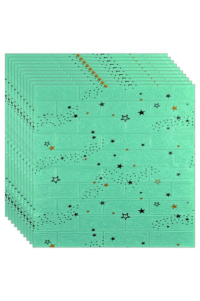 NEXTLY Set 100 X Tapet Autoadeziv 3d , Design Caramida, Pentru Perete Sau Tavan, Waterproof