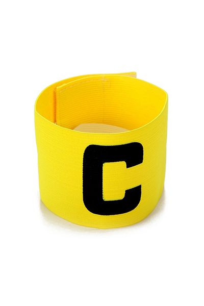 Shunmaii Yellow Leader Match Football Armband Professional Captain Arm Band Bracelet Adjustable Bright Color