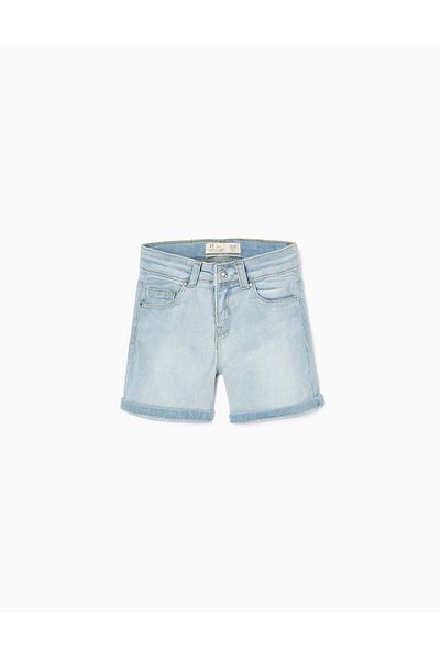 Ziddy Denim Shorts for Girls 'Slim Fit', Light Blue