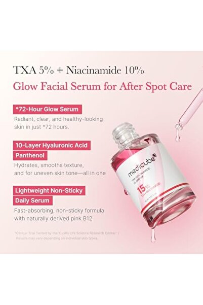 Medicube medicube TXA+Niacinamide 15% Glow Facial Serum for After Spot Care | All-in-One Daily Korean Skincar