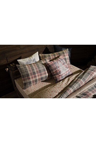 Bellona Set de lenjerie de pat Wendy din flanel dublu - carouri multicolore
