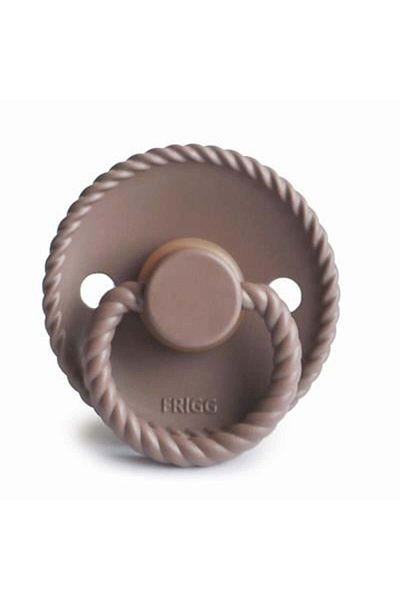 Frigg 0-6 Months Sepia Rope Rubber Pacifier