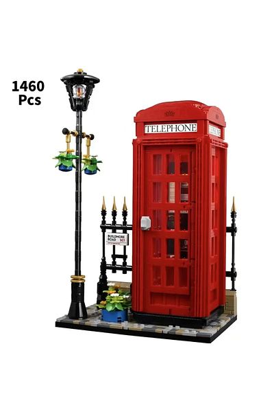 Choice 21347 Ideas Red London Telephone Box 21347 Building Blocks Sets Classic British Symbol Bricks Toys F