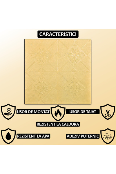 NEXTLY Set of 20 Self-Adhesive 3D Wallpaper, Modern Design, For Wall Or Ceiling, Waterproof, Adjustable