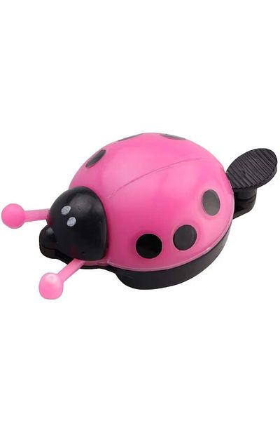Choice pink Ladybug shaped bicycle bell plastic bicycle bell loud sound suitable for children adults sp