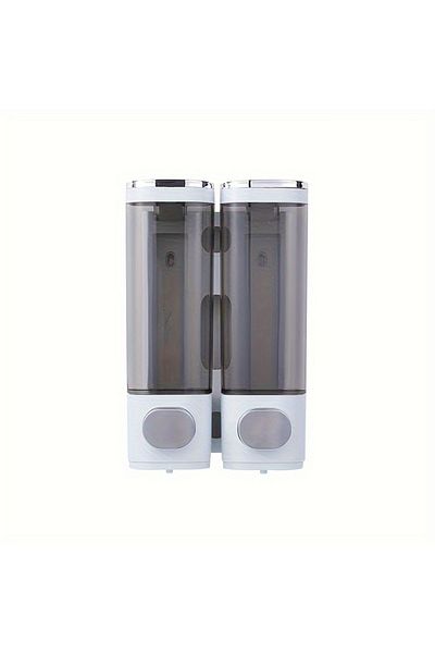 Choice double-headed Wall Mounted Soap Dispenser Bathroom 2 Chambers, Clear Liquid Shower Soap Dispenser,Sh
