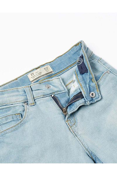 Ziddy Denim Shorts for Girls 'Slim Fit', Light Blue