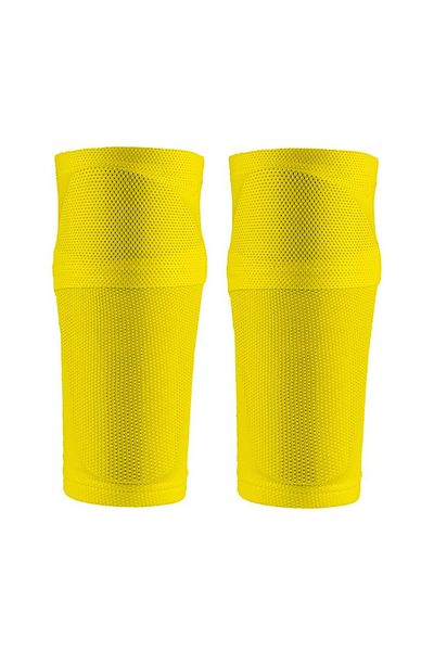 loogdeel M Yellow 1 Pair Sports Safety Shin Pads Sleeves Football Shin Holder Instep Socks Nylon Leg