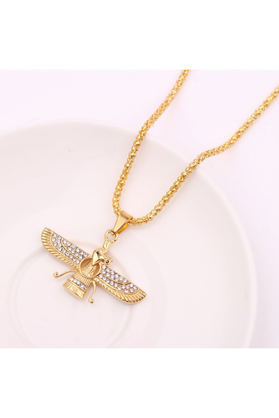 Choice Zoroastrian New Men Hip Hop Iran Faravahar Ahura Mazda Zoroastrian Pen...