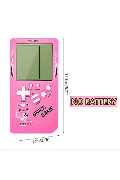 Hahowa Pink Mini Portable Classic Retro Handheld Game Console 23 Games Pocket Nostalgic Play Brick Game Mac