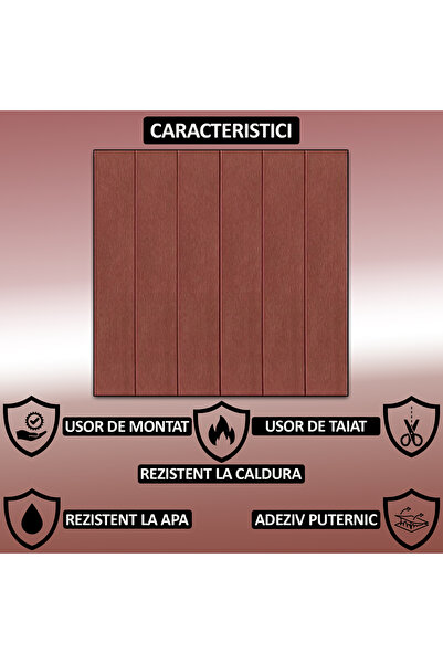 NEXTLY Set of 30 Self-Adhesive 3D Wallpaper, Wood/Parquet Design, For Wall Or Ceiling, Waterproof