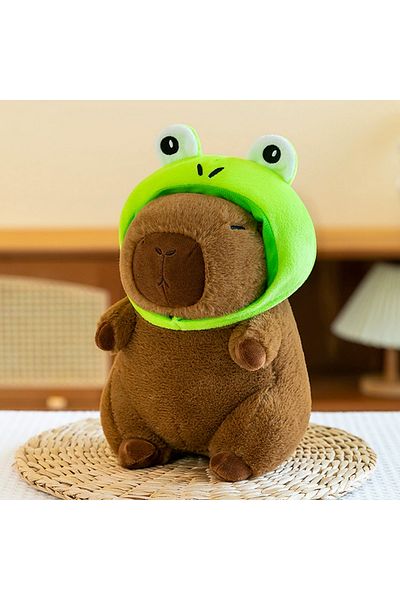Choice 23cm K07 Cute Capybara Plush Toy Kawaii Cute Capybara With Turtle Bag Strawberry Cap Plush Animals K