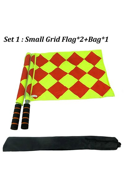 Ninth World Set 1 Soccer Referee Flag Professional Fair Play Sports Match Football Linesman Waterproof Flags Spo