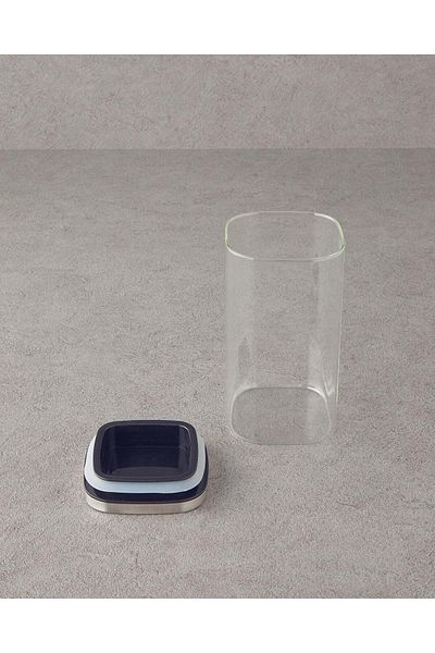 English Home All Fresh Square Borosilicate Food Container Transparent 1300ml