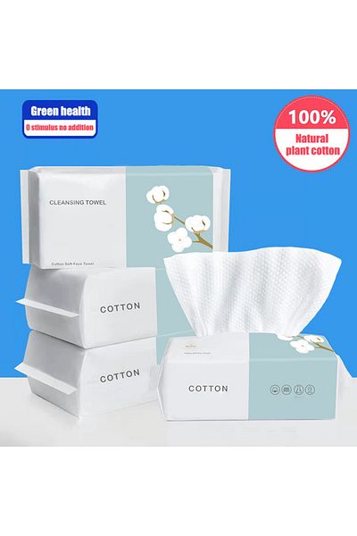 Choice 100pcs 100PCS Natural Disposable Face Towel Travel Facial Cleansing Wet And Dry Makeup Remover Pearl
