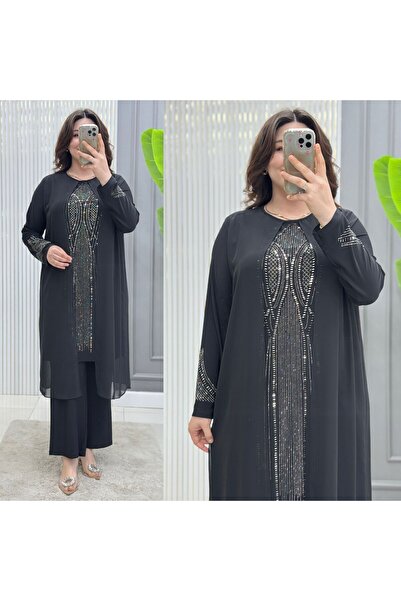 GK Σετ τουνίκ Plus Size με πέτρα πρέσας