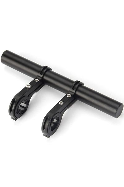 Choice Black-20cm 10/20/30cm Aluminum Alloy Bicycle Handlebar Extender Bike Front Light Bracket Lamp Flashl